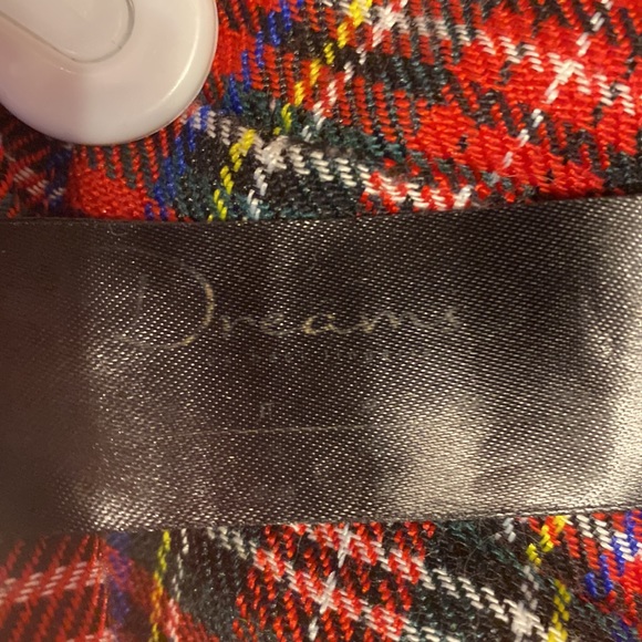 Ladies used Super Sexy Adult industry mini plaid red tartan skirt Velcrow sz S-M - Picture 7 of 7